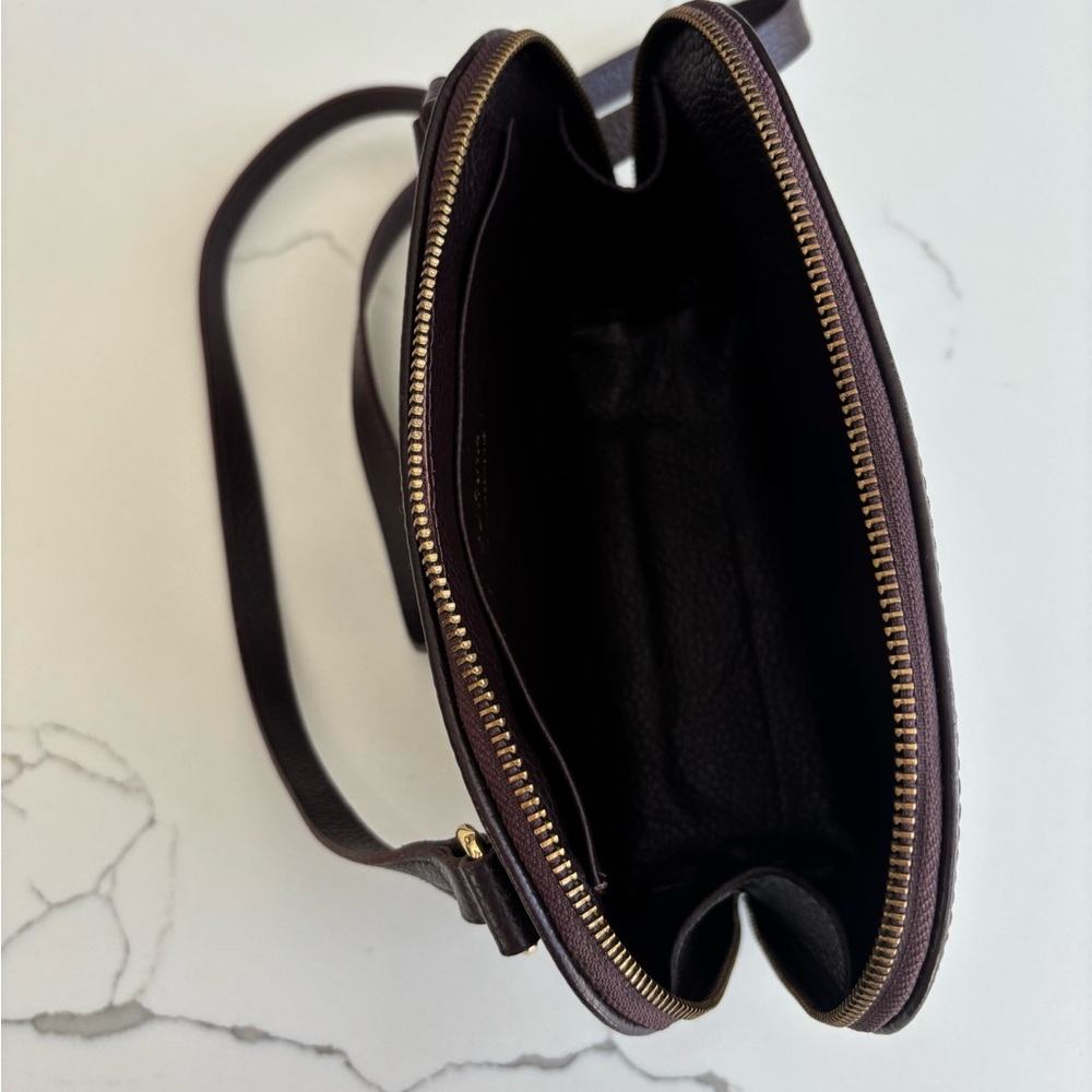 Cuyana Dark Brown Leather Crossbody Bag - Picture 5 of 8